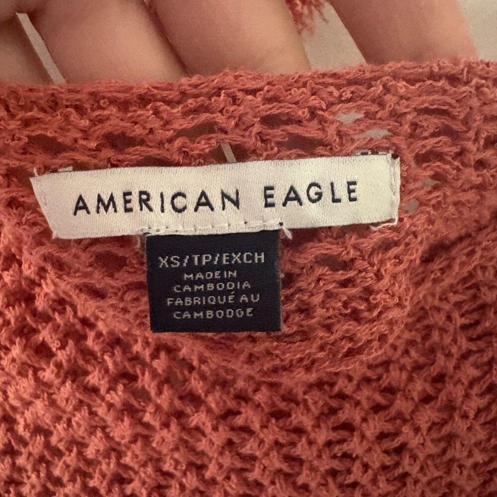 Ae off the shoulder crochet sweater beach - Picture 4 of 5